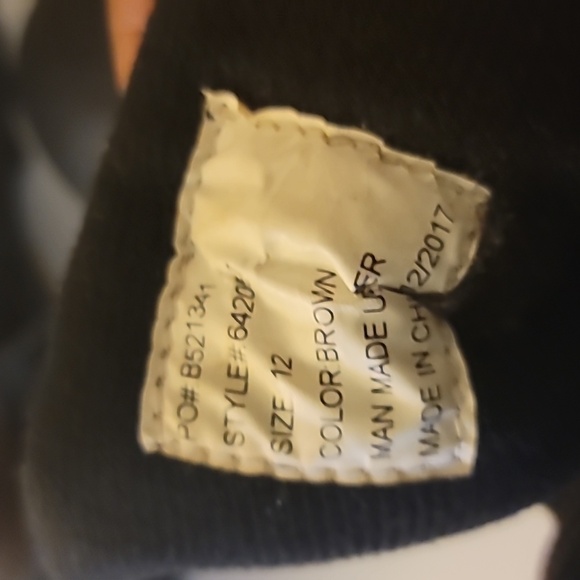 Itaska Brown Colored Rain Boots for work. Size 12 - Picture 5 of 7